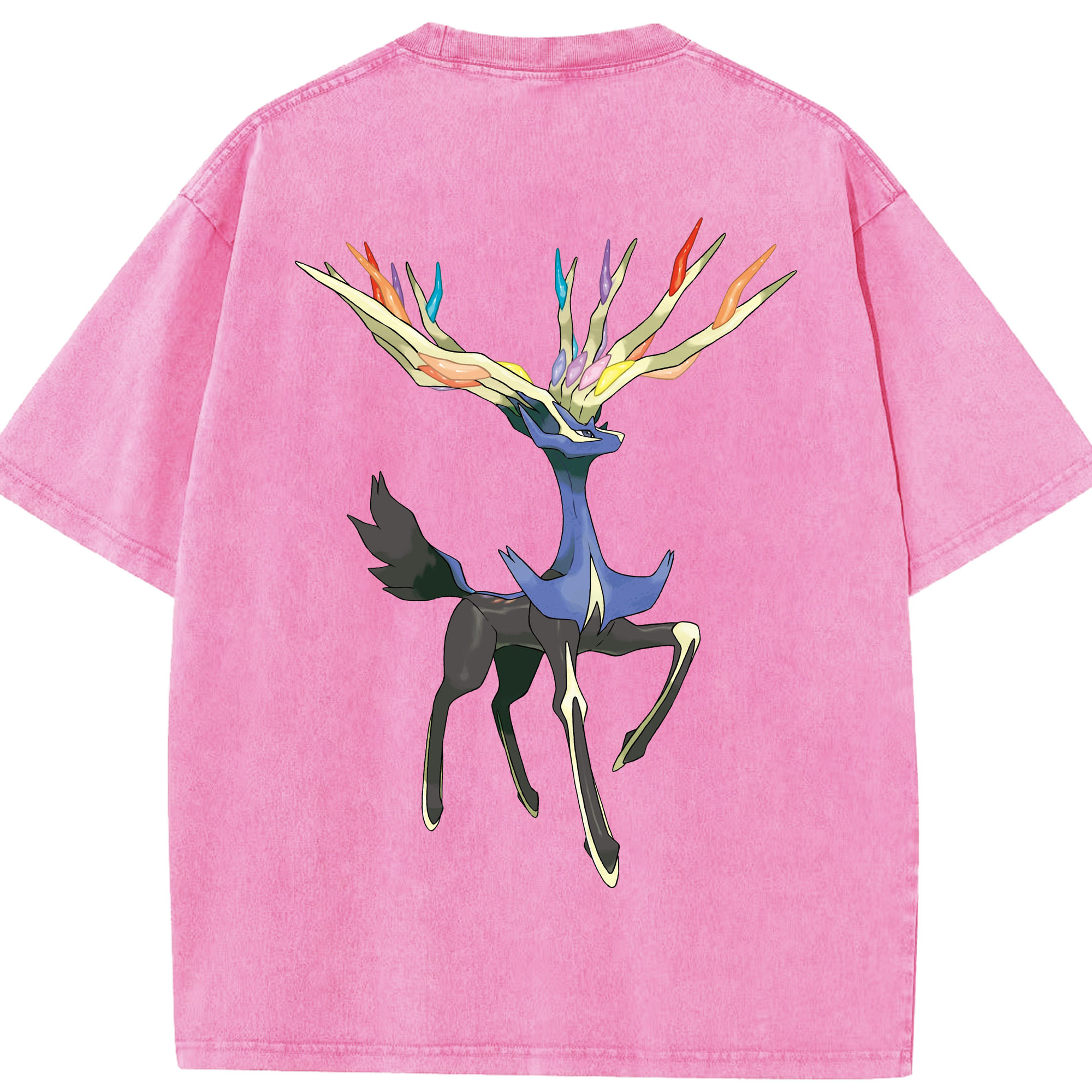 （画像用） ポケットモンスター Pokémon 綿100% ヴィンテージ風 半袖Tシャツ（背面プリント）